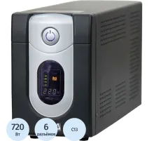 ИБП Powerсom Imperial IMD-1200AP (6 IEC/720Вт/RJ45)