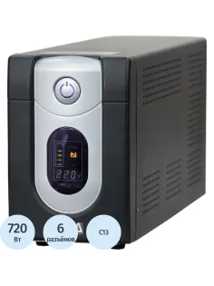 ИБП Powerсom Imperial IMD-1200AP (6 IEC/720Вт/RJ45)