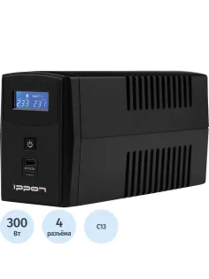 ИБП Ippon Back Power Pro II 500 500VA 300Вт IEC(4) черный(1030299)
