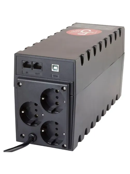 ИБП Powercom Raptor RPT-600AP EURO, лин-инт., 600ВА/360Вт, 3 EURO, USB
