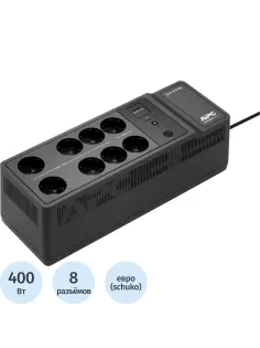 ИБП APC Back-UPS BE650G2-GR 650ВА/400Вт черный