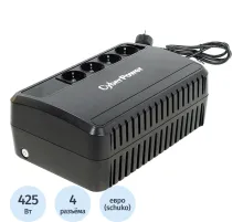 ИБП CyberPower BU850E, Line-Interactive, 850VA/425W, 4 Schuko розеток,Black