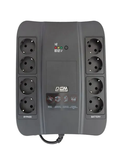 ИБП Powercom SPIDER SPD-1000U 1000VA / 550W, Tower, Schuko, USB