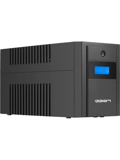 ИБП Ippon Back Basic 1200 LCD Euro 600Вт 1200ВА черный(1687965)