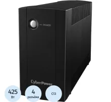 ИБП CyberPower UTC850EI (линейно-интерактивный, 425Вт/850ВА,4xIEC 320 C13)