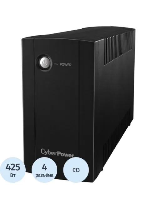 ИБП CyberPower UTC850EI (линейно-интерактивный, 425Вт/850ВА,4xIEC 320 C13)