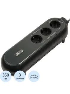 ИБП Powerсom WOW-700U (3 евро/350Вт/USB/RJ45)