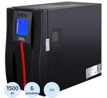 ИБП Powercom MACAN MAC-1500, On-Line, 1500VA/1500W  6xC13