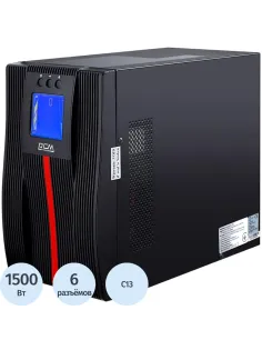 ИБП Powercom MACAN MAC-1500, On-Line, 1500VA/1500W  6xC13