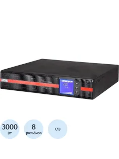 ИБП Powercom MACAN MRT-3000SE 3000VA/3000W,Rack/Tower, 8xC13