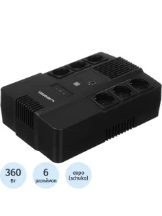 ИБП Ippon Nut 650 650ВА/360Вт черный(2050150)
