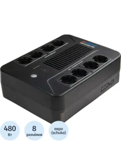 ИБП Энергия Комфорт 800, лин.-инт., 800ВА/480Вт, 4+4 EURO(Е0201-1001)