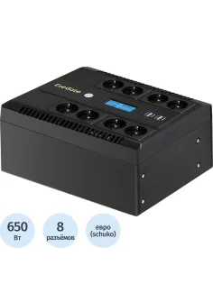 ИБП ExeGate NEO Smart LHB-1000,лин.инт,1000ВА/650Вт, 8xEURO(EX293858RUS)