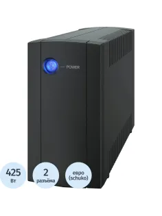 ИБП Сайбер Электро СТАРТ ПЛЮС-850ВА-ЕВРО Лин-инт 850ВА/425Вт RS-232, 2xEURO