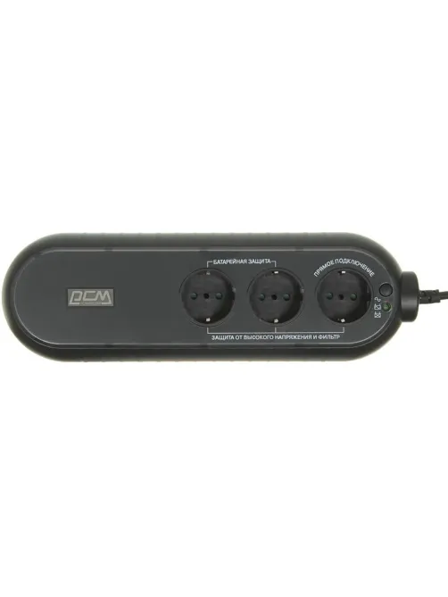 ИБП Powercom WOW 300 165Вт 300ВА черный (WOW-300A-6GG-2440)