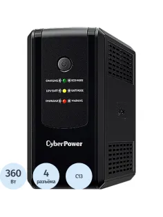 ИБП CyberPower UT650EIG [линейно-интерактивный, 360Вт/650ВА,4xIEC 320 C13] 
