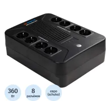 ИБП Энергия Комфорт 600, лин.-инт., 600ВА/360Вт, 4+4 EURO (Е0201-1000)