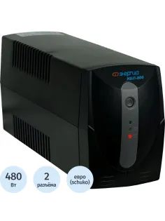 ИБП Энергия 800, лин.-инт., 800ВА/480Вт, 2xEURO(Е0201-0023)