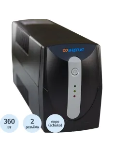 ИБП Энергия 600, лин.-инт., 600ВА/360Вт, 2xEURO(Е0201-0022)