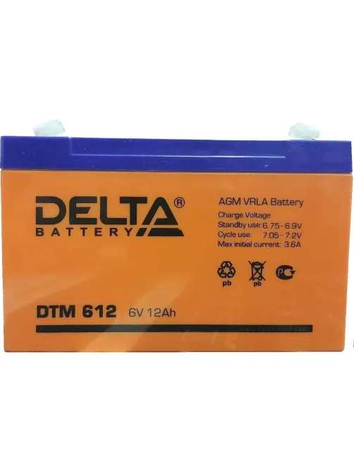 Батарея для ИБП Delta DTM 612  6/12 В/Ач 151x50x100
