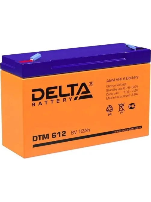 Батарея для ИБП Delta DTM 612  6/12 В/Ач 151x50x100