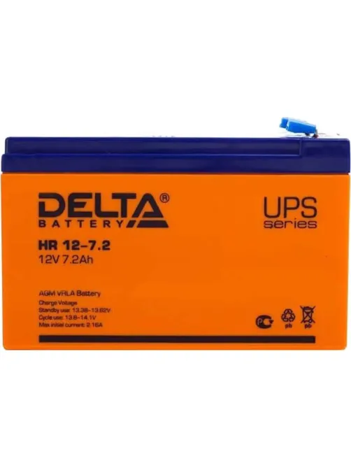 Батарея для ИБП Delta HR 12-7,2 (12V/7,2Ah)