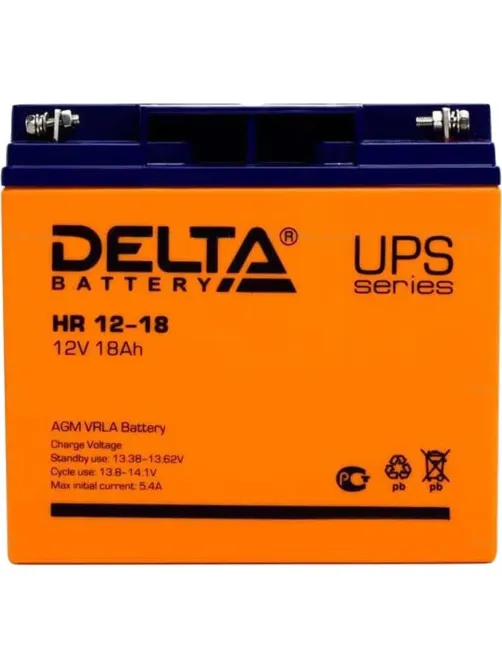 Батарея для ИБП Delta HR 12-18 (12V/18Ah)_D_K