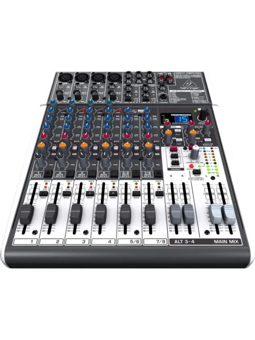 Микшерный пульт Behringer 1204USB, 4 моновхода, 2 стерео, 2 AUX-шины, USB