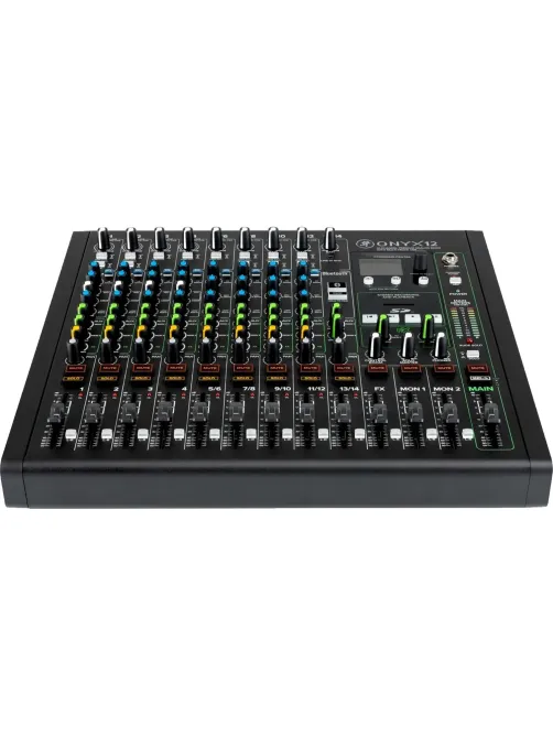 Микшерный пульт Mackie ONYX12, 12-кан. поканальн. запись, проц. эффект, USB