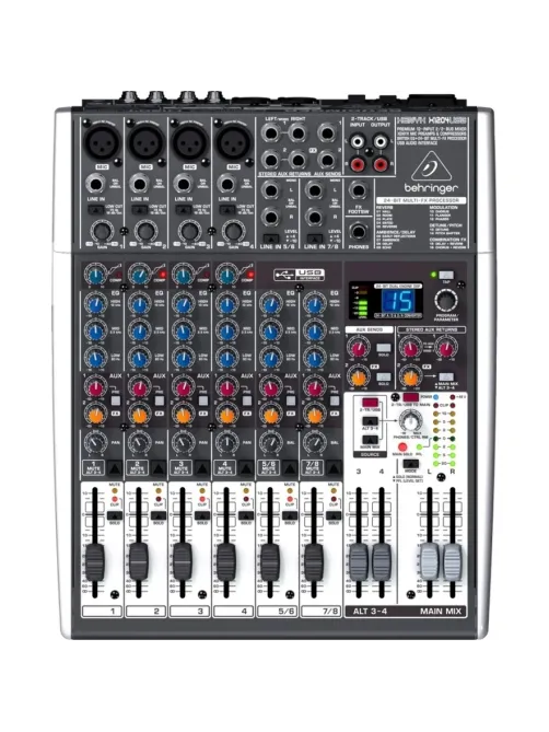 Микшерный пульт Behringer 1204USB, 4 моновхода, 2 стерео, 2 AUX-шины, USB