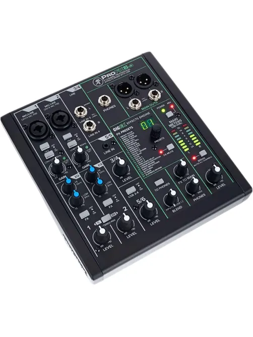 Микшерный пульт Mackie ProFX6v3, 6-канальный, с процессором эффектов