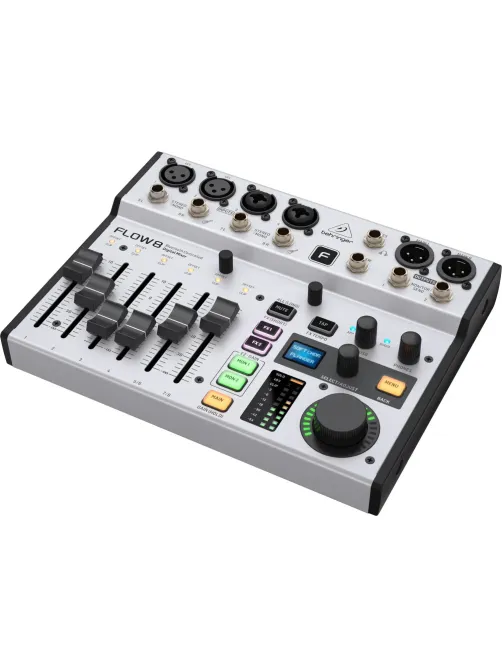 Микшерный пульт Behringer FLOW 8, цифровой, 8 кан, USB, Bluetooth