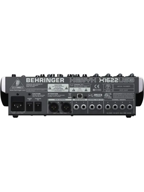 Микшерный пульт Behringer X1622USB, 4 моновхода с компрессорами