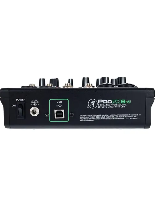 Микшерный пульт Mackie ProFX6v3, 6-канальный, с процессором эффектов