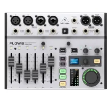 Микшерный пульт Behringer FLOW 8, цифровой, 8 кан, USB, Bluetooth