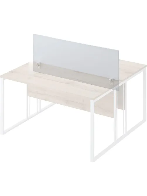 Экран к столам Комус Мебель К-Loft 241P002 1312х16х500 белый
