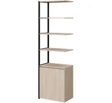Полустеллаж для документов K-Loft  241H027 645х400х2105 дуб сканд/черный