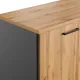 Стеллаж для документов низкий К-Loft 241H004 выс 738 дуб натур./графит