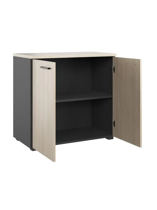 Стеллаж для документов низкий К-Loft 241H004 выс 738 дуб скандин./графит
