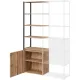 Полустеллаж для документов K-Loft  241H027 645х400х2105 дуб натур/черный