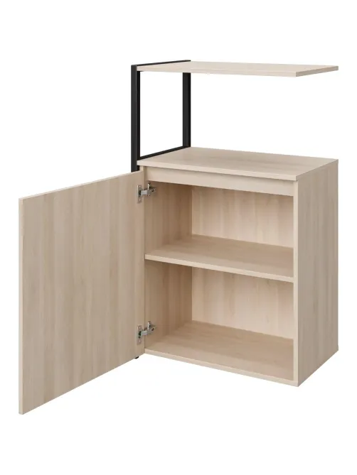 Полустеллаж для документов K-Loft  241H023 645х400х1068 дуб сканд/черный