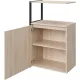 Полустеллаж для документов K-Loft  241H023 645х400х1068 дуб сканд/черный