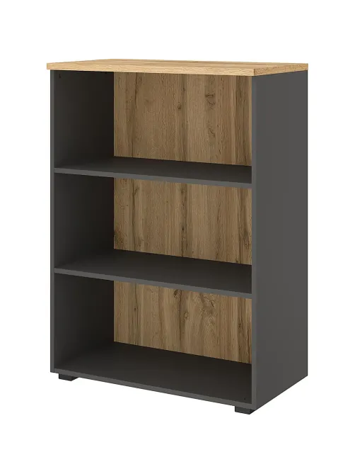 Стеллаж для документов низкий К-Loft 241H011 выс 1080 дуб натур./графит
