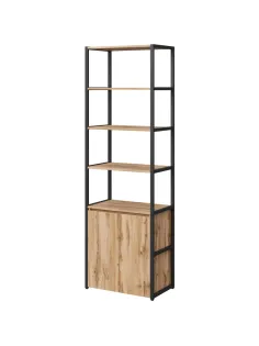Стеллаж для документов K-Loft  241H026 670х400х2105 дуб натур/черный