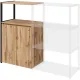 Полустеллаж для документов K-Loft  241H023 645х400х1068 дуб натур/черный
