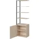 Полустеллаж для документов K-Loft  241H027 645х400х2105 дуб сканд/черный