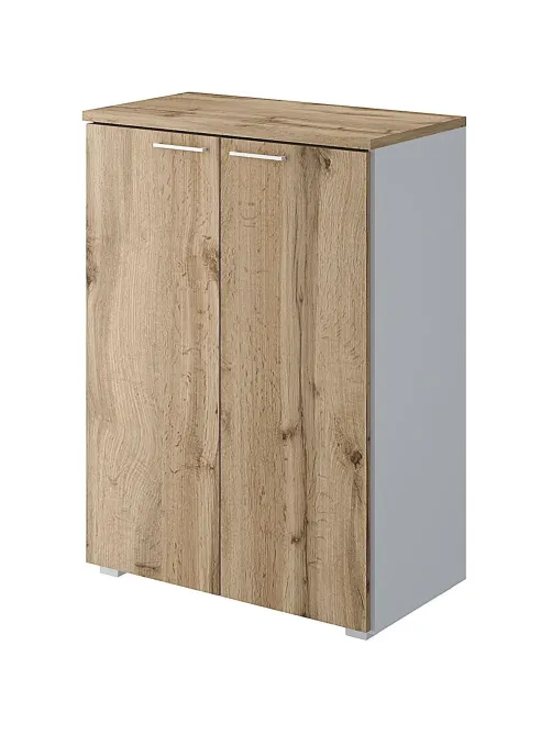 Стеллаж Коомус Мебель К-Loft 241H011 786х420х1080 дуб натур/белый