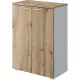 Стеллаж Коомус Мебель К-Loft 241H011 786х420х1080 дуб натур/белый