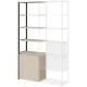 Полустеллаж для документов K-Loft  241H027 645х400х2105 дуб сканд/черный