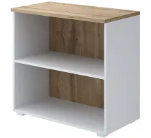 Стеллаж Комус Мебель К-Loft 241H004 786х420х738 дуб натур/белый